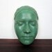 Antique 1930s Plaster Life Mask of Female Subject Model - One of a Kind Plaster Face Molding