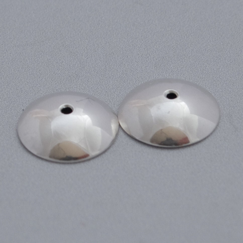 Handmade Sterling Silver Bead Cap, 12mm, 2 Pairs (4 Caps), FHFTeam Y3, SRA