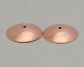 Handmade Copper Bead Cap, 12mm, 2 Pairs (4 Caps), SRA