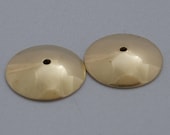 Handmade Brass Bead Cap, 9mm, 1 Pair (2 Caps), SRA