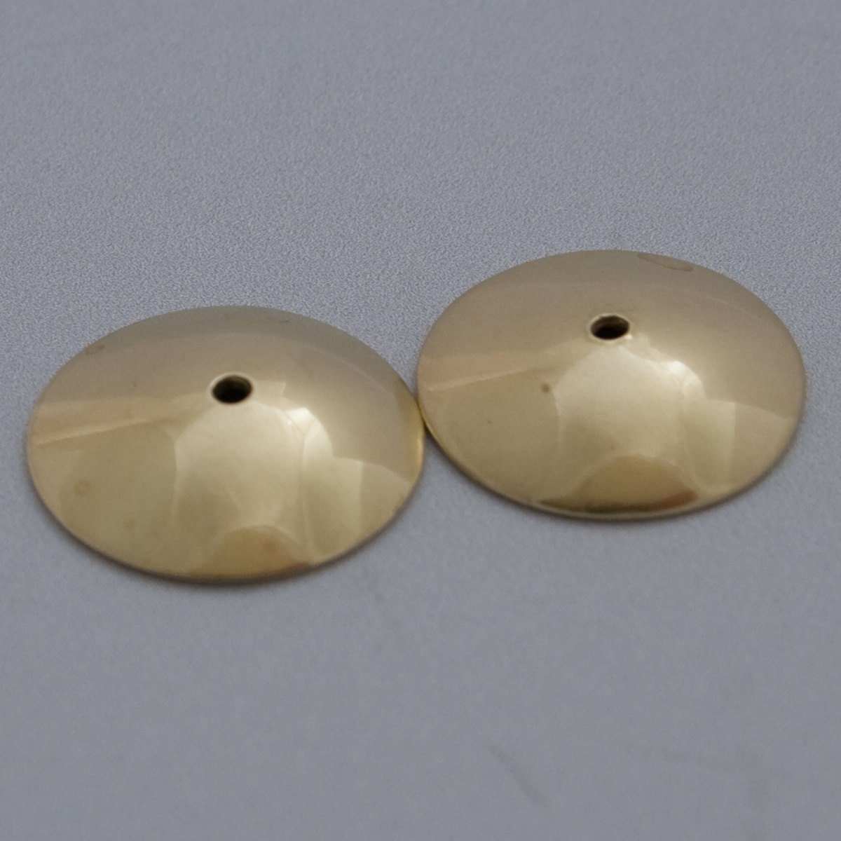 Handmade Brass Bead Cap, 9mm, 6 Pairs (12 Caps), SRA
