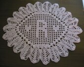 Custom Crocheted Initial Doilies