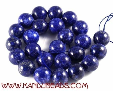 RESERVED  for dmlbuzz 3 strands Lapis Lazuli round beads Bright Blue 8mm 15 inch strand