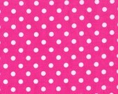 Fat Quarter Michael Miller Fabric Dumb Dot Fuchsia Pink