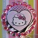 HELLO KITTY Nurse Nursing badge holder with Acrylic Rhinestones