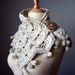 Chunky knit scarf   , Oatmeal / Wheat / Off White Made to Order