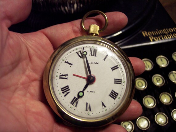 Vintage Nonworking Sloan Pocket Watch/Alarm Clock by rustysecrets