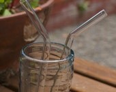 Glass Bended Straws - 2 - Regular Size - Reusable and Eco-Friendly -  Lifetime Guarantee