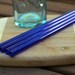 Eco Glass Straws - COBALT BLUE glass - Set of 4 Regular Size - Reusable and Eco-Friendly - Lifetime Guarantee