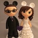 Reserved for Selanorris--Custom Cake Topper personalized for Wedding or Anniversary--Teeny Topper style