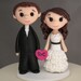 Cake Toppers - Wedding Cake Topper -- Teeny Topper