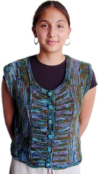 French Mistress Vest Knitting Pattern PDF