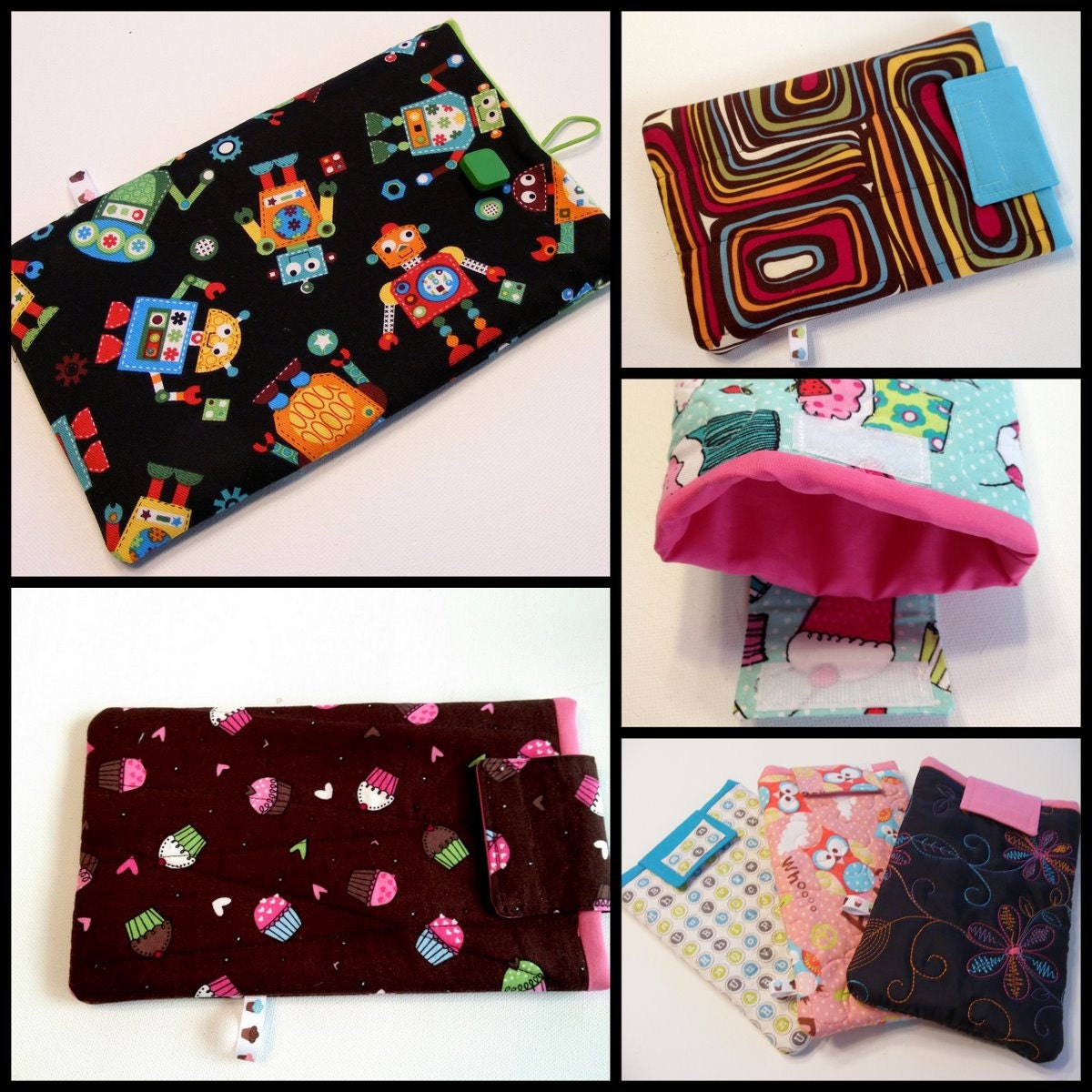 Nook Simple Padded Case YOUR CHOICE of Fabric
