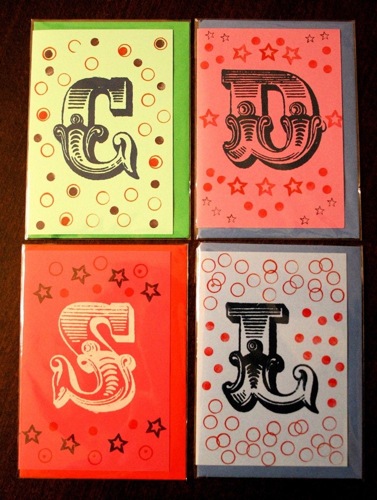 Alphabet greetings card