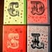 Alphabet greetings card