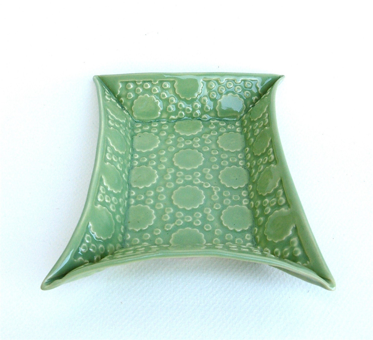 hand built porcelain tray