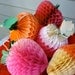 Resvd for paul Vintage Honeycomb Fruit and Veg Set (5)