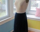 Vintage Navy Blue Skirt 1960s