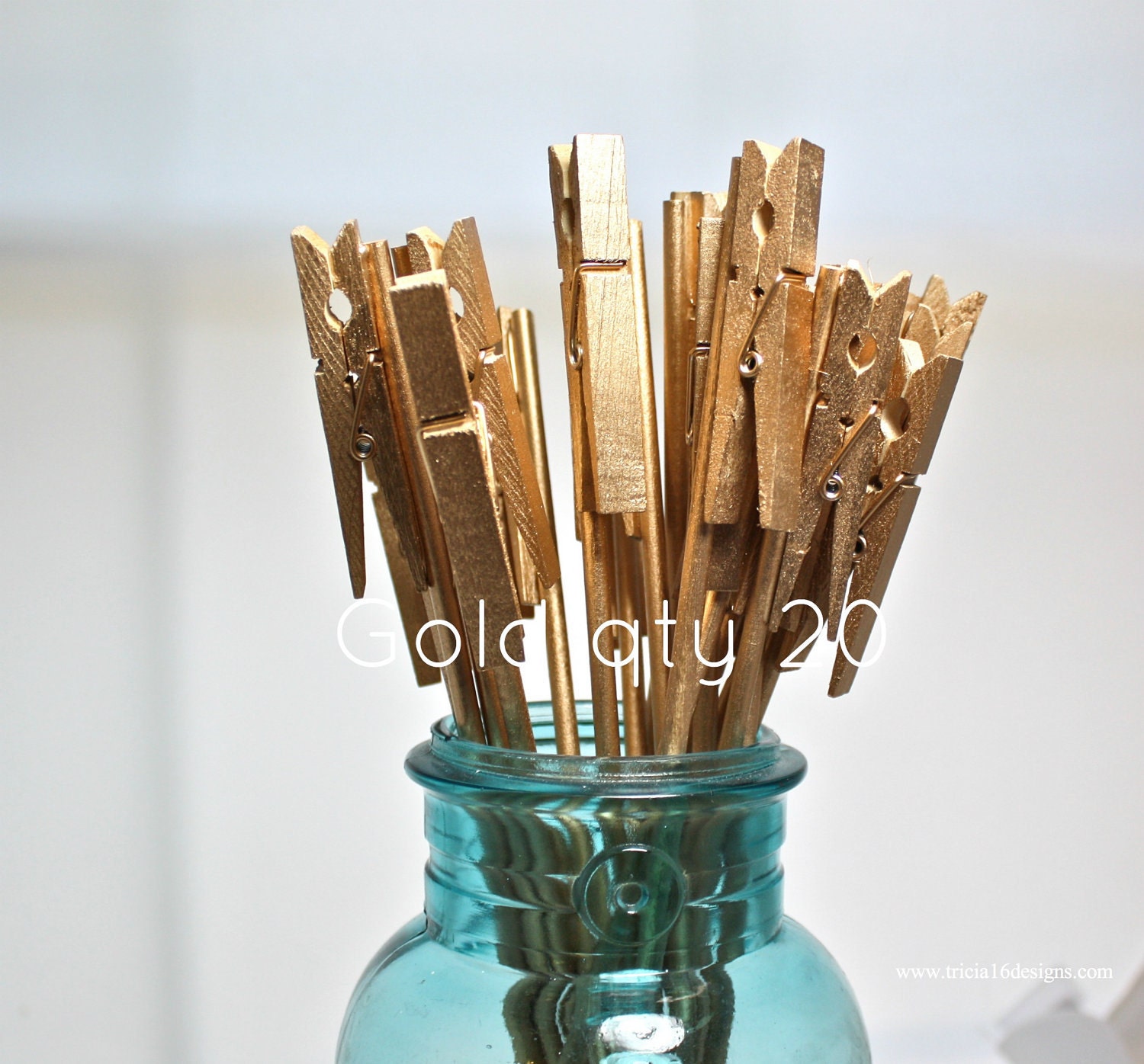 Table number holders, metallic gold, set of 20, use for place name card, photos, memos, notes, in wedding home or office