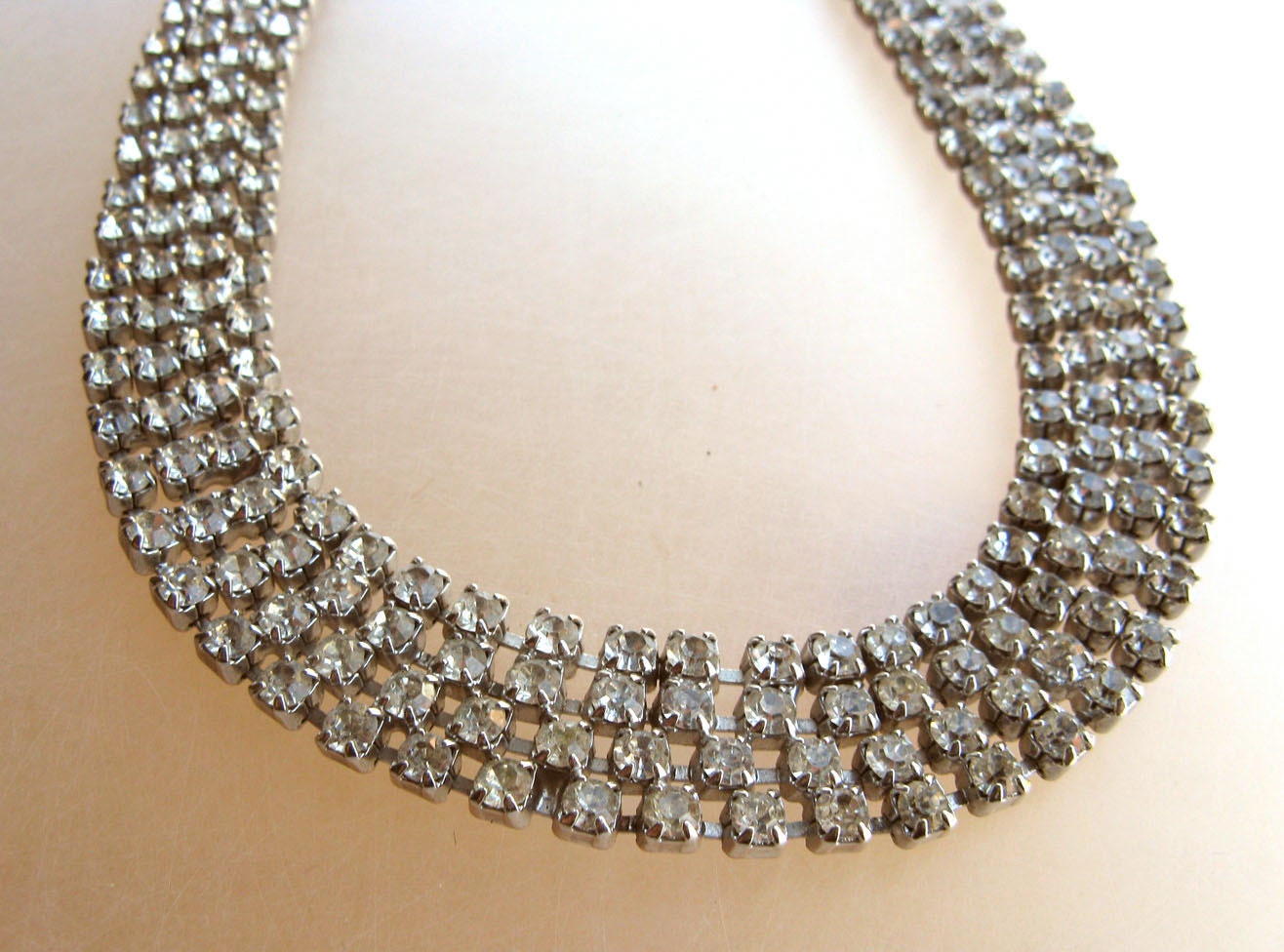 Reworked Vintage - Rhinestone Necklace