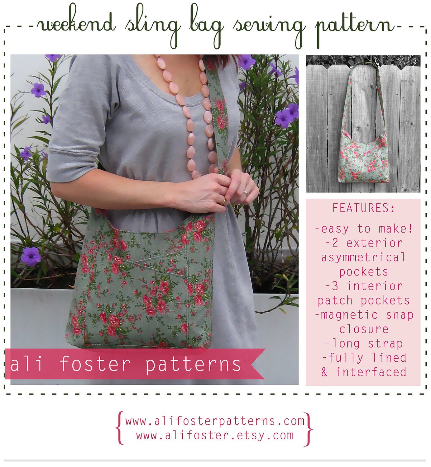 Weekend Sling Bag PDF Sewing Pattern
