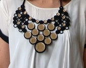 The Mitford gold diamond bib necklace
