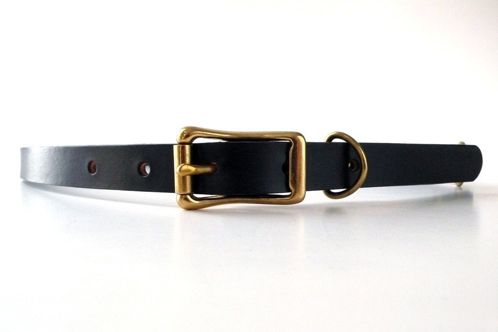 Dark Brown Skinny Ring Belt