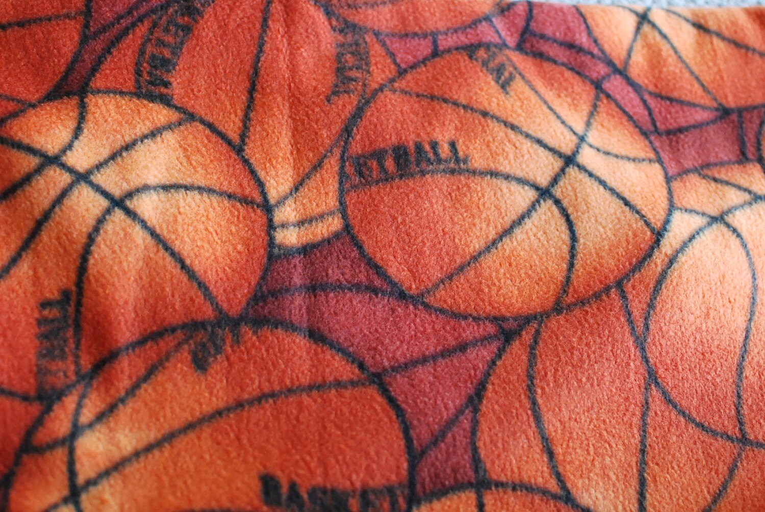 Basketball Fleece Fabric by ThumboraSupplies on Etsy