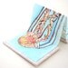 Pink Jellyfish Miniature Accordion Book - Original Illustration