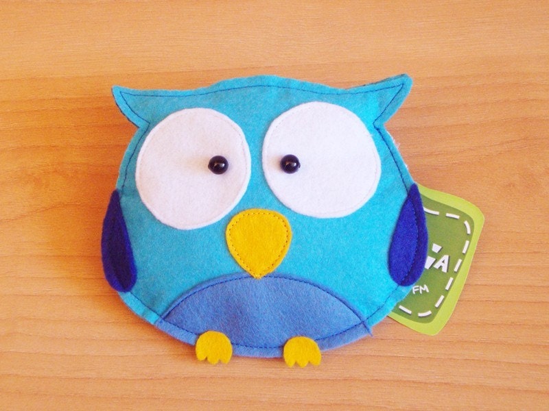 Blue RainbOWL -Purse-