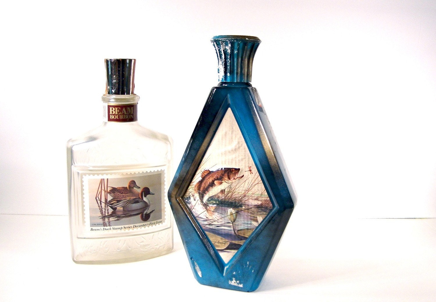 Jim Beam Collectible Glass Decanters - Vintage 1975, 1983-84