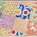 Patchwork Fabric Postcard