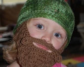 2 to 4 Year Old Size Beard Beanie Made Upon Ordering