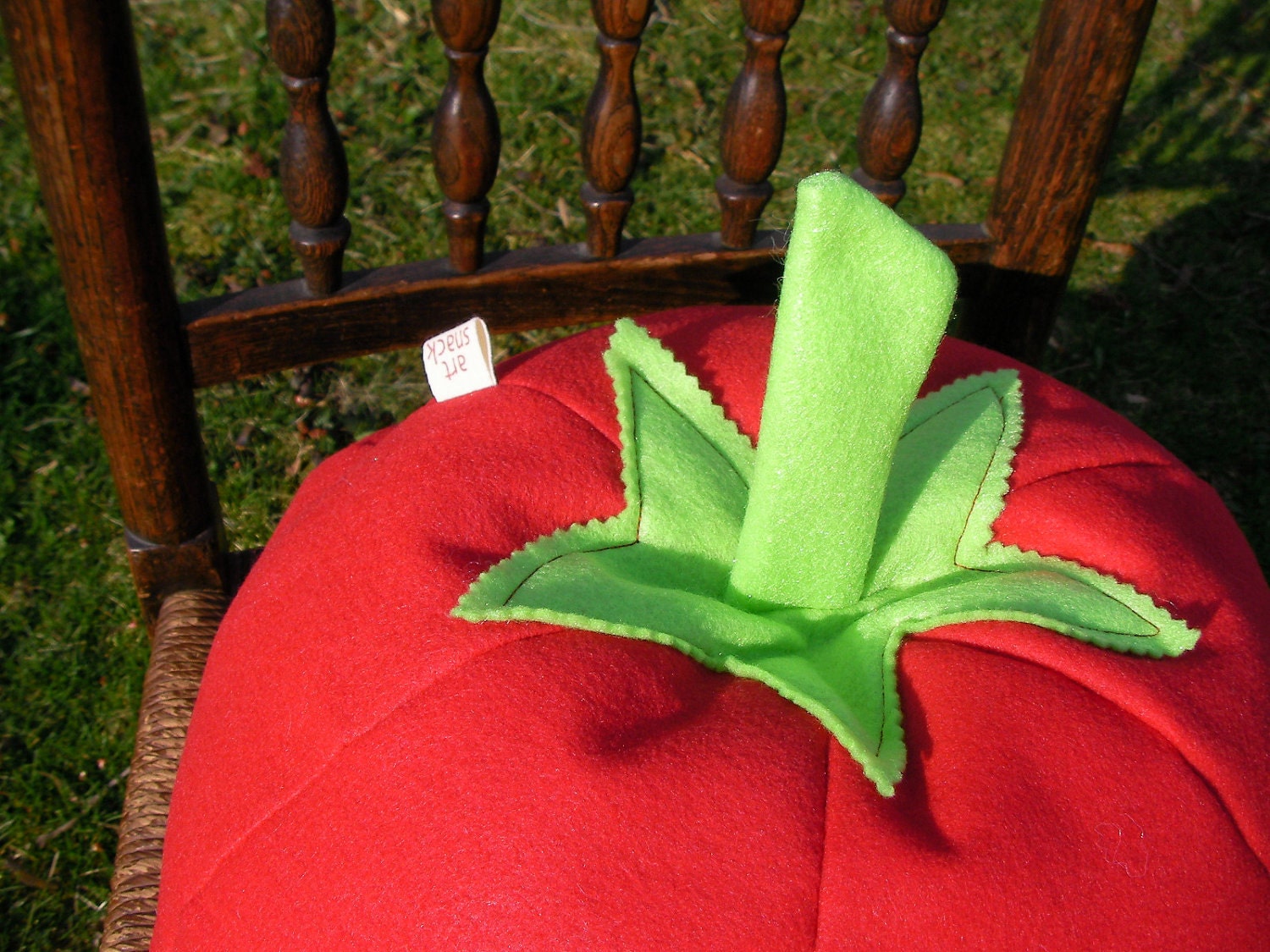 Tomato Pillow- Vegetable Pillow- Plush- Unique- Veggie- Decorative Pillow