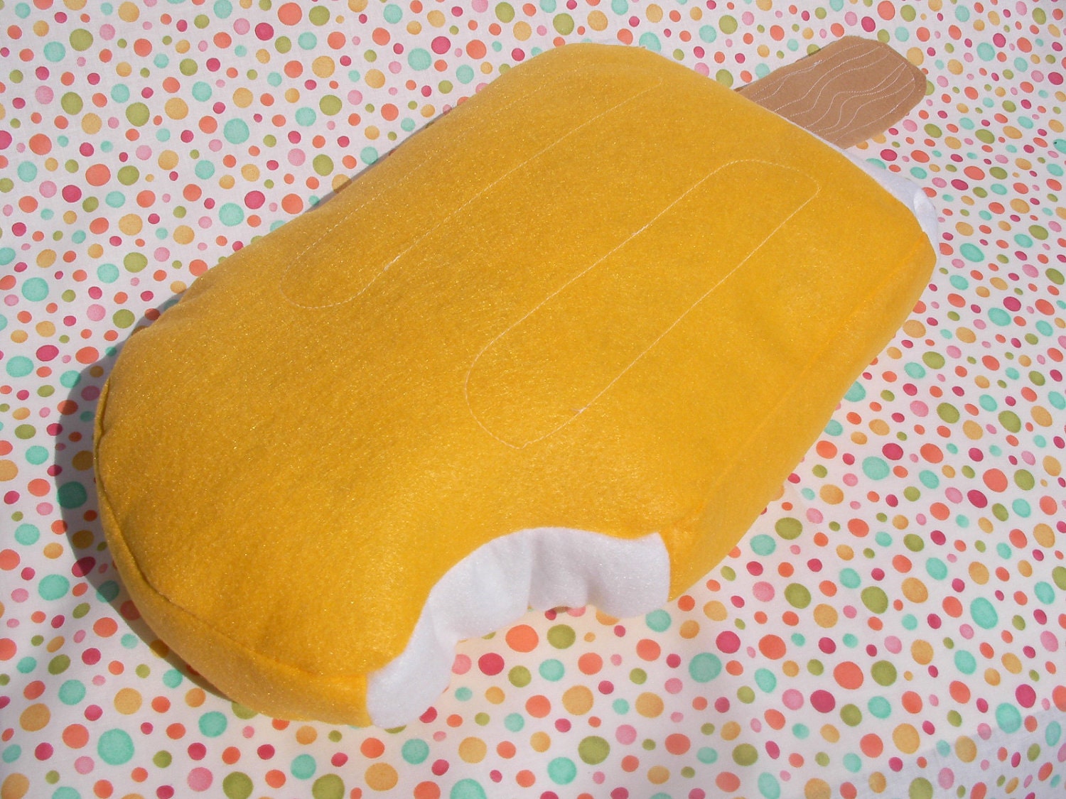 Ice Cream Pillow: Orange Creamsicle Plush