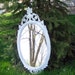 Mirror Oval White Mirror Vintage Inspired