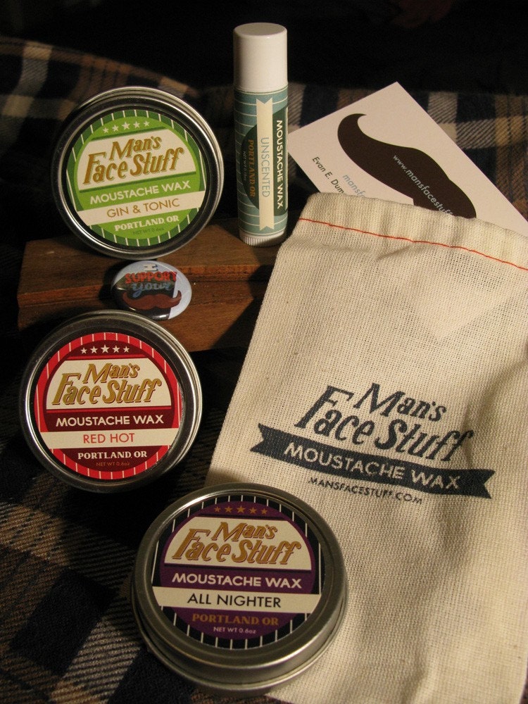 Moustache Wax Action Pack - All Four Scents and More