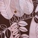 Sale-Fabric Destash - Alexander Henry - Capri, Pink and Chocolate Brown - 1 Yard fabric