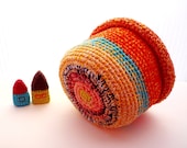 Crochet Bowl Basket Plant Holder Organizer