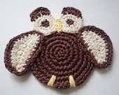 Crochet Pattern - Owl Coaster