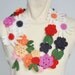 DAISY - Crochet Multicolor Flowers Spring Scarf/Lariat