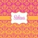 Personalized Shower Curtain - Custom with your Name or Initials -  MINUET Brights Colorways