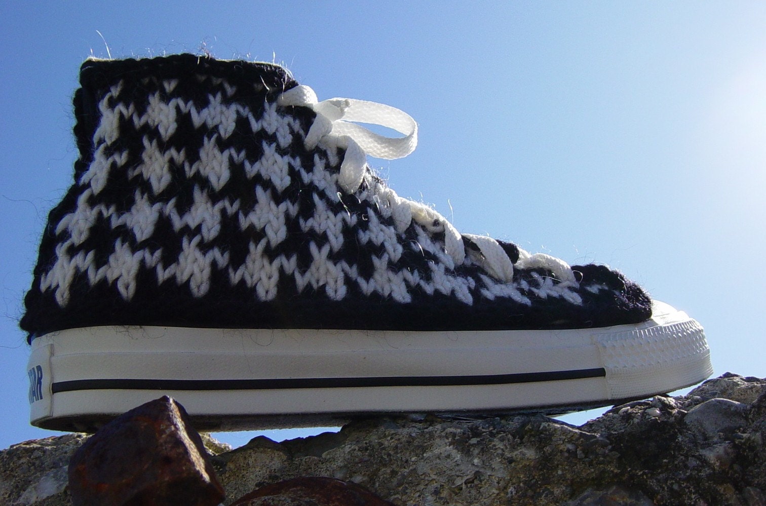Houndstooth Knit Chucks