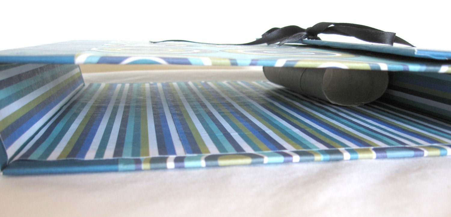 Teal and blue Portfolio Case