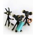 Rare Vintage Modernist 50s Brass Walter Bosse Hagenauer Figurines Choose 1 - Goat and Bear and Elephant