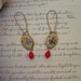 Sweet Emma....Vintage Cameo  Earrings