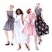 Flared Dress Sewing Pattern McCalls 8131 UNCUT Wrap Waist Tie Bust 34 36 38