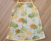 pale yellow summer flower tie dress