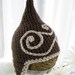 SALE Gnome Hat - Wee Little Gnome Topper - Earthen Swoosh Topper- Newborn