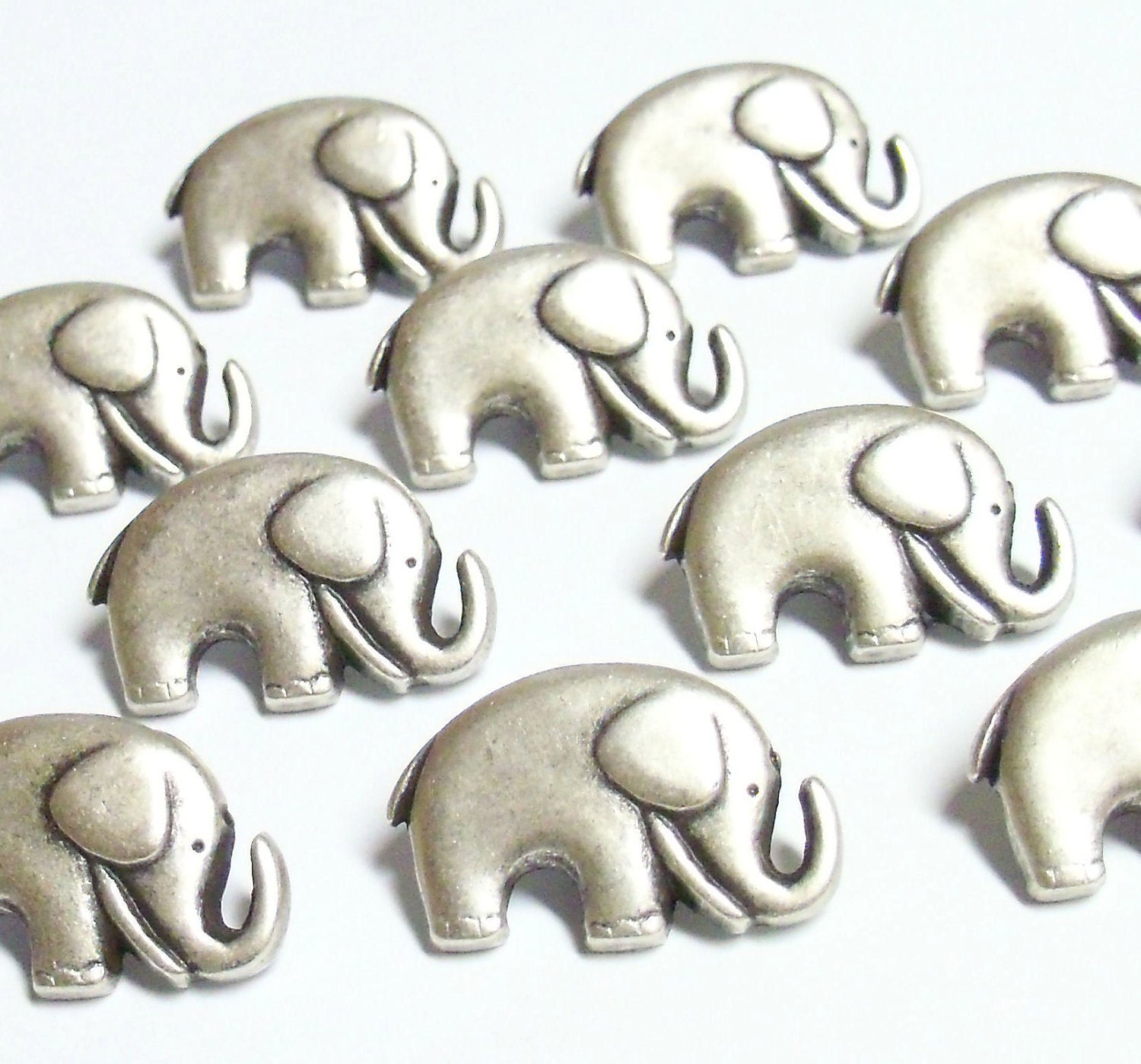 Jaybo Elephant Metal Shank Buttons 20mm by beadsnsupplies